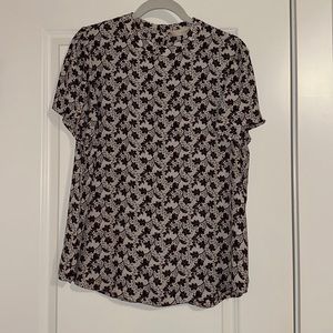 Loft Floral Dress Shirt Size L